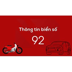 Biển số xe 92 ở đâu?