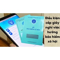 Điều kiện cấp giấy nghỉ việc hưởng bảo hiểm xã hội như thế nào?