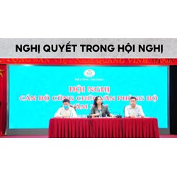 Nghị quyết trong hội nghị cán bộ công chức