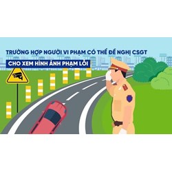 Người vi phạm giao thông có được đề nghị cho xem hình ảnh vi phạm không?