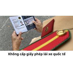 Không cấp giấy phép lái xe quốc tế đối với những trường hợp nào?