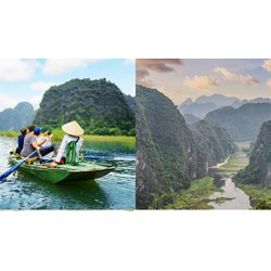Đóng vai hướng dẫn viên, giới thiệu với khách tham quan một cảnh đẹp