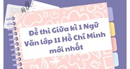 Đề thi Giữa kì 1 Ngữ Văn lớp 11 Hồ Chí Minh có đáp án mới nhất