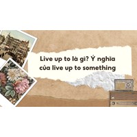Live up to là gì? Ý nghĩa của live up to something trong tiếng Anh