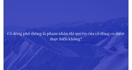 Cổ đông phổ thông là phạm nhân thì quyền của cổ đông có được thực hiện không?