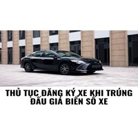 Thủ tục đăng ký xe khi trúng đấu giá biển số xe làm thế nào?