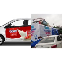 Những vị trí nào ở xe ô tô không được dán quảng cáo theo quy định?