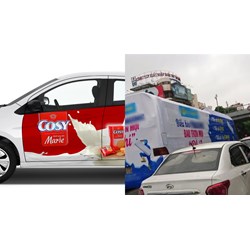 Những vị trí nào ở xe ô tô không được dán quảng cáo theo quy định?
