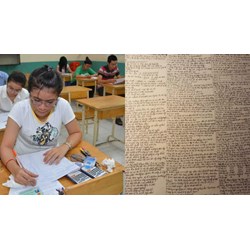 Photo tài liệu mang vào phòng thi mà chưa xem có bị kỷ luật không?