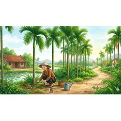 Tóm tắt văn bản Người mẹ vườn cau ngắn gọn, đầy đủ nhất