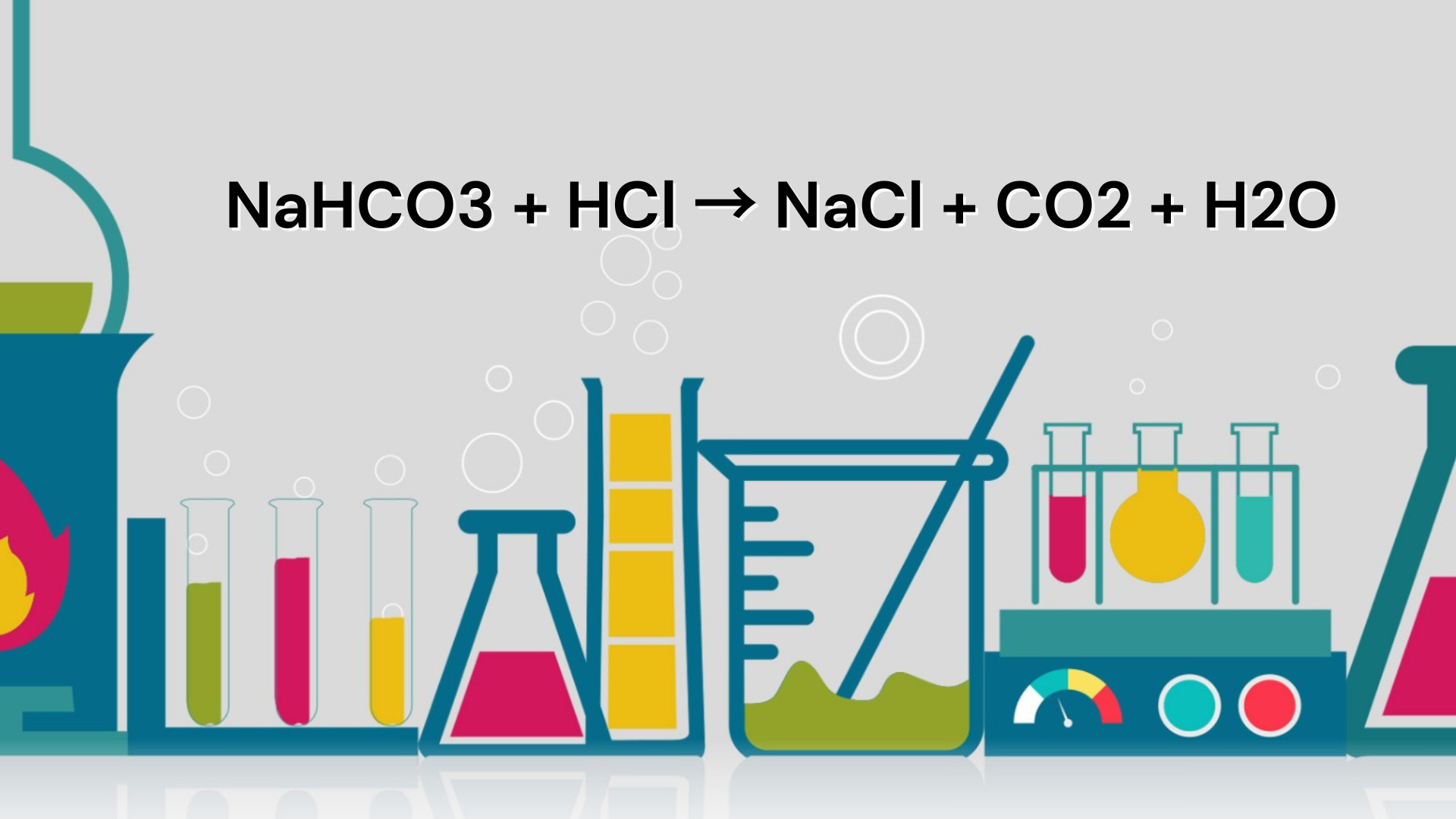 Cân bằng phản ứng sau NaHCO3   HCl → NaCl   CO2   H2O