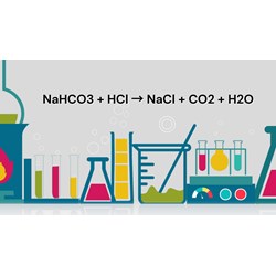 Cân bằng phản ứng sau NaHCO3 + HCl → NaCl + CO2 + H2O