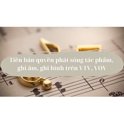 Tiền bản quyền phát sóng tác phẩm, ghi âm, ghi hình trên VTV, VOV