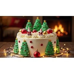 Cách trang trí bánh kem Noel cực kỳ đẹp mắt cho dịp Giáng sinh