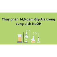 Thủy phân 14,6 gam Gly-Ala trong dung dịch NaOH dư, thu được m