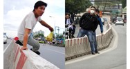 Xử phạt vi phạm đối với người đi bộ trèo qua con lươn để qua đường
