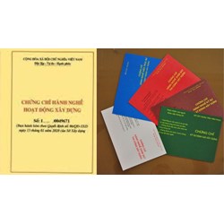 Hồ sơ, thủ tục đề nghị cấp chứng chỉ hành nghề xây dựng