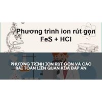 Phương trình ion rút gọn FeS + HCl như thế nào?