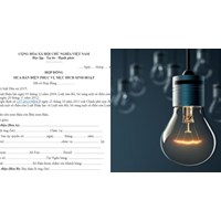 Hợp đồng mua bán điện phục vụ sinh hoạt phải lập thành mấy bản?