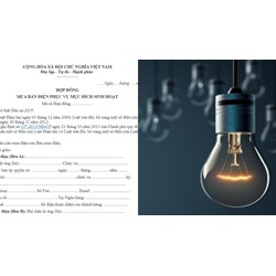 Hợp đồng mua bán điện phục vụ sinh hoạt phải lập thành mấy bản?