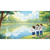 Tả cảnh một hồ nước chọn lọc hay nhất Tập làm văn lớp 5