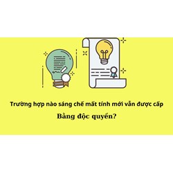 Trường hợp nào sáng chế mất tính mới vẫn được cấp Bằng độc quyền?