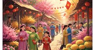 Tả cảnh chợ hoa ngày tết quê em chọn lọc hay nhất