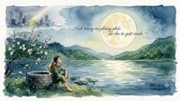 Suy nghĩ về khổ thơ kết thúc bài Ánh trăng siêu hay