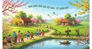 Cảm nhận về cảnh sắc và không khí mùa xuân ở quê hương em