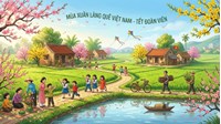 Cảm nhận về cảnh sắc và không khí mùa xuân ở quê hương em