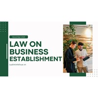 The law pertaining to enterprises establishments