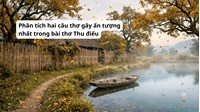 Phân tích hai câu thơ gây ấn tượng nhất trong bài thơ Thu điếu