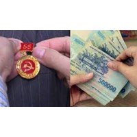 Mức tiền thưởng Huy hiệu 45 năm tuổi Đảng là bao nhiêu?