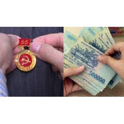 Mức tiền thưởng Huy hiệu 45 năm tuổi Đảng là bao nhiêu?