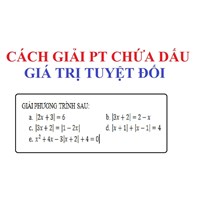 Giải toán 8 Bài 5: Phương trình chứa dấu giá trị tuyệt đối chi tiết