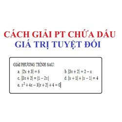 Giải toán 8 Bài 5: Phương trình chứa dấu giá trị tuyệt đối chi tiết