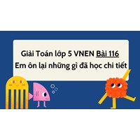 Giải Toán lớp 5 VNEN Bài 116 Em ôn lại những gì đã học chi tiết