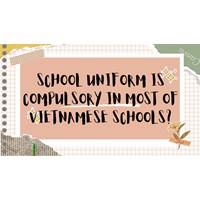 School uniform is compulsory in most of Vietnamese schools?