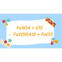 Cân bằng phương trình hoá học FeSO4 + Cl2 → Fe2(SO4)3 + FeCl3
