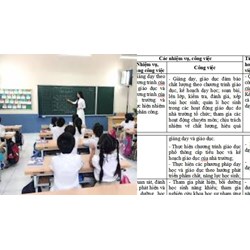 Mẫu bản mô tả vị trí việc làm giáo viên tiểu học hạng 3 chi tiết