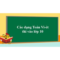 Chuyên đề vi-et luyện thi vào lớp 10 môn toán đầy đủ nhất