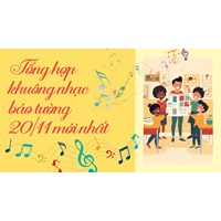 Tổng hợp khuông nhạc báo tường 20/11 mới nhất
