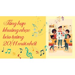 Tổng hợp khuông nhạc báo tường 20/11 mới nhất