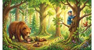 Tóm tắt truyện Hai người bạn đồng hành và con gấu siêu hay