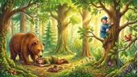 Tóm tắt truyện Hai người bạn đồng hành và con gấu siêu hay