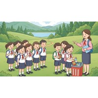 Thuyết minh về một quy tắc trong hoạt động tập thể Dã ngoại
