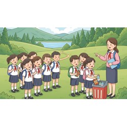 Thuyết minh về một quy tắc trong hoạt động tập thể Dã ngoại