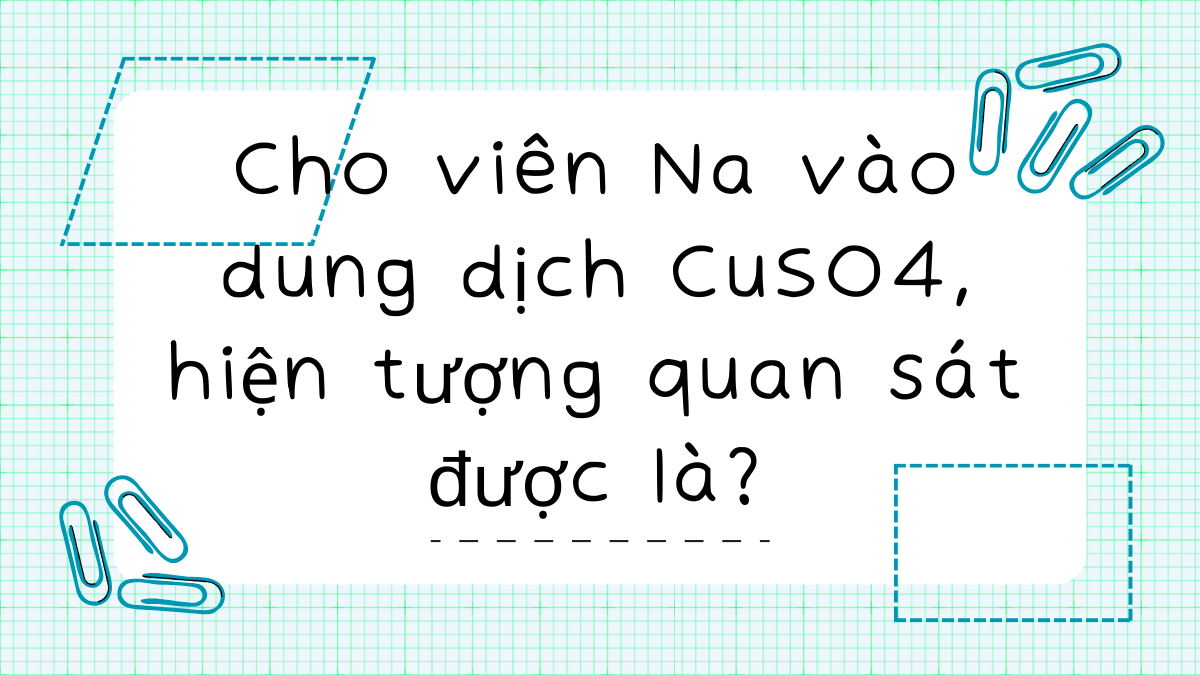 Hình thành kết tủa đồng kim loại