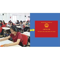 Dữ liệu thi cấp chứng chỉ công nghệ thông tin được lưu thành mấy bản?