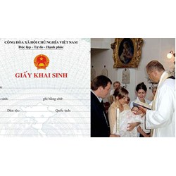 Giấy khai sinh có được ghi tên bố mẹ đỡ đầu, bố mẹ nuôi hay không?